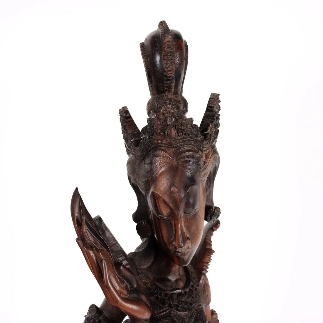 Ancient Sculpture of a Girl Second Half of the XX Century Teak - Indonesia Second half of the 20th century | Antiques | Fancy Goods