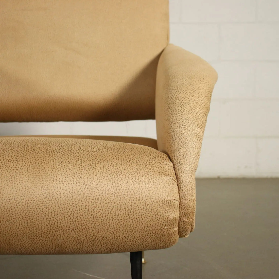 Pair Of Armchairs Foam Leatherette Italy 1950s 1960s | Antiques | Seating