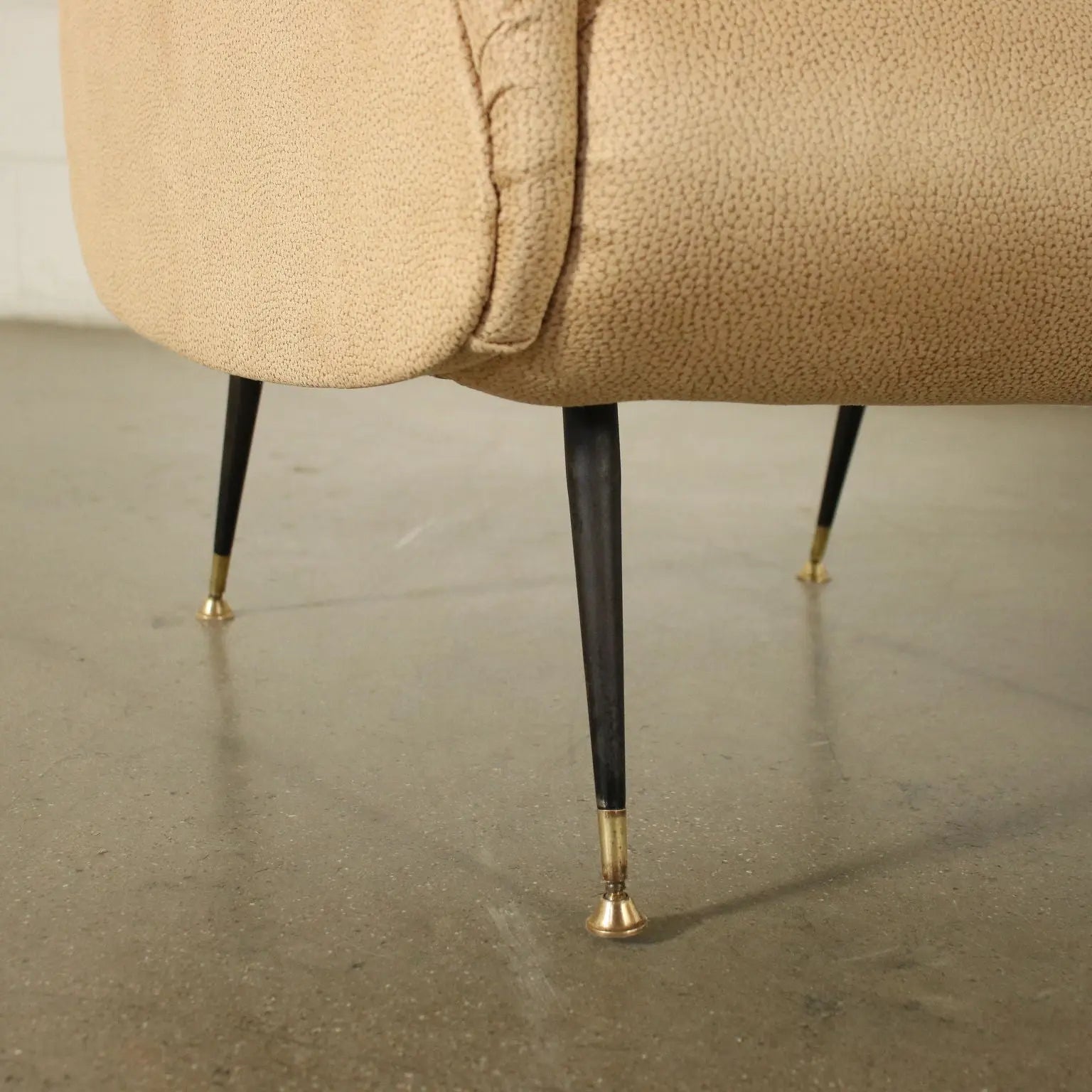 Pair Of Armchairs Foam Leatherette Italy 1950s 1960s | Antiques | Seating