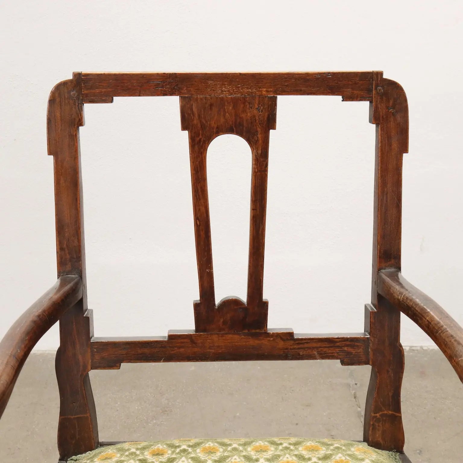 Ancient Armchair from the Directoire Cloth Italy Late XIX Century