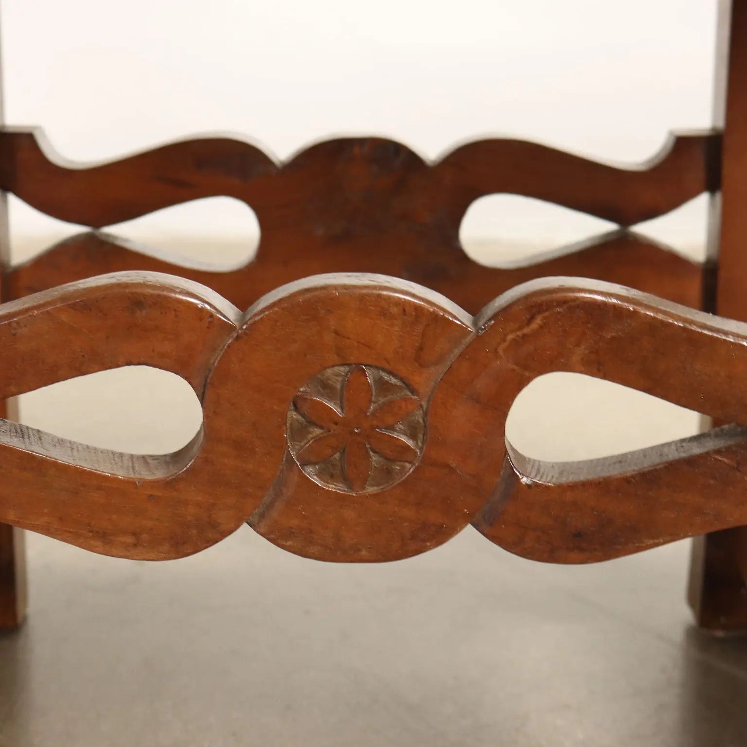 Set of 3 Armchairs and a Chair in Walnut, Italy 1800