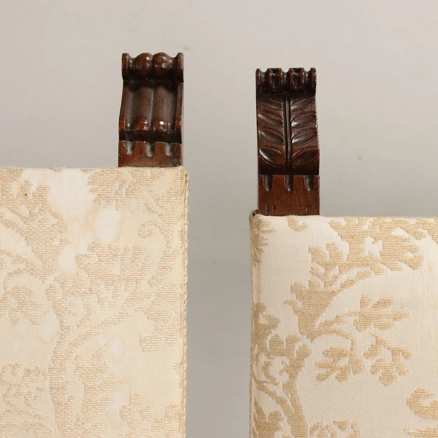 Set of 3 Armchairs and a Chair in Walnut, Italy 1800