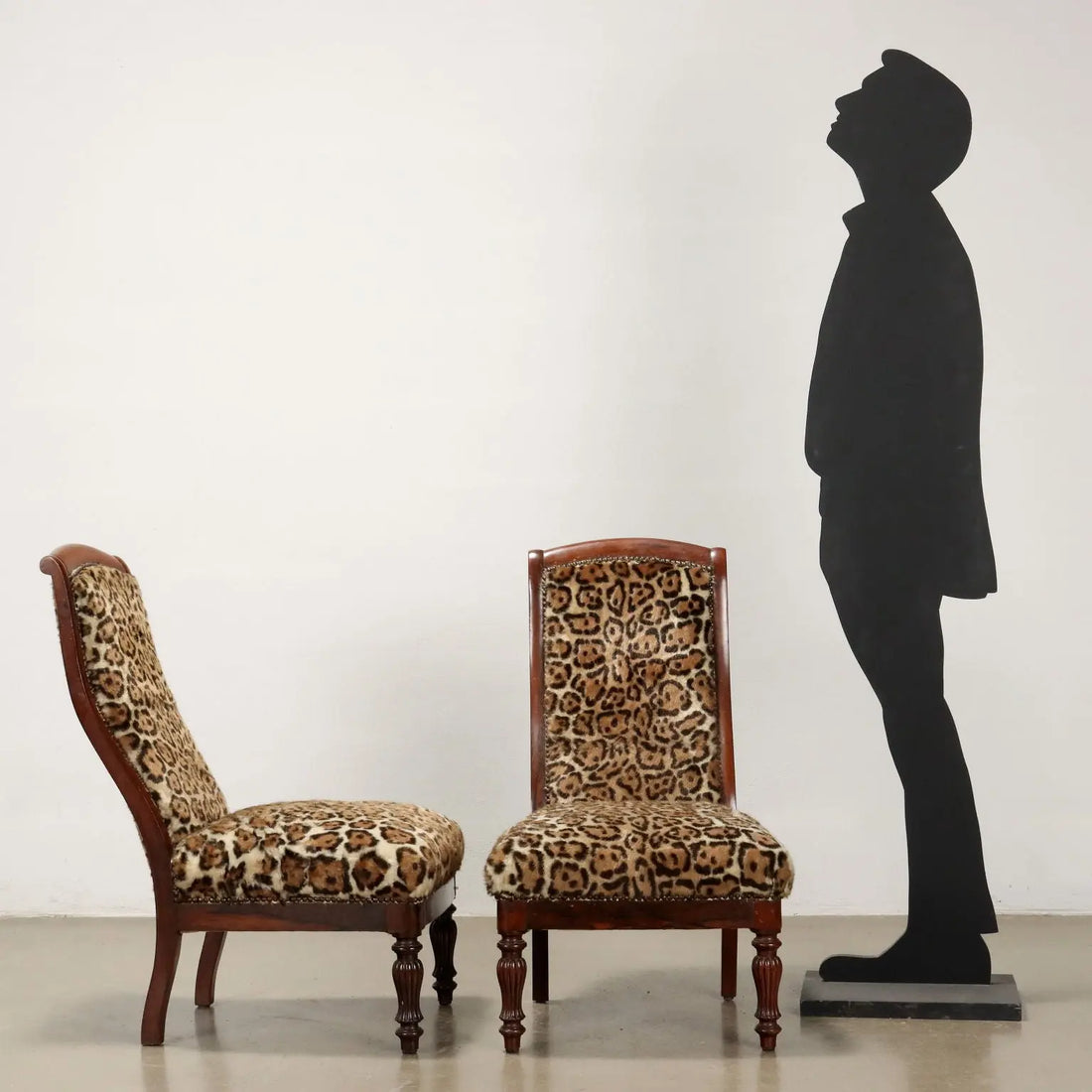 Pair of Animal Print Armchairs - Italy, Late 19th Century