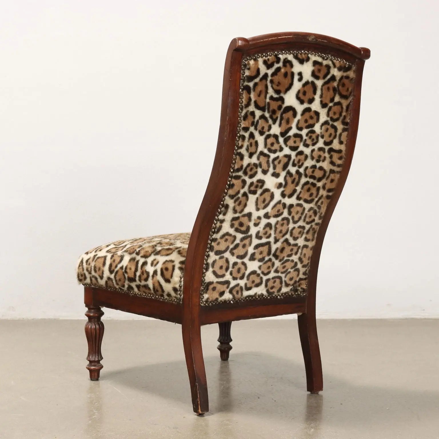 Pair of Animal Print Armchairs - Italy, Late 19th Century