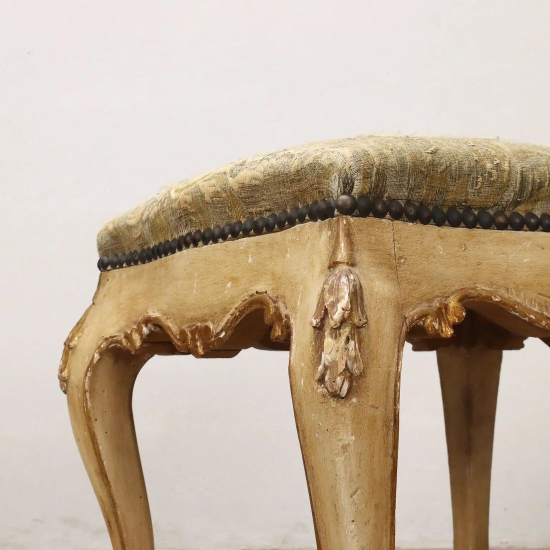 Pair of Barocchetto Poufs Italy Late 19th Century