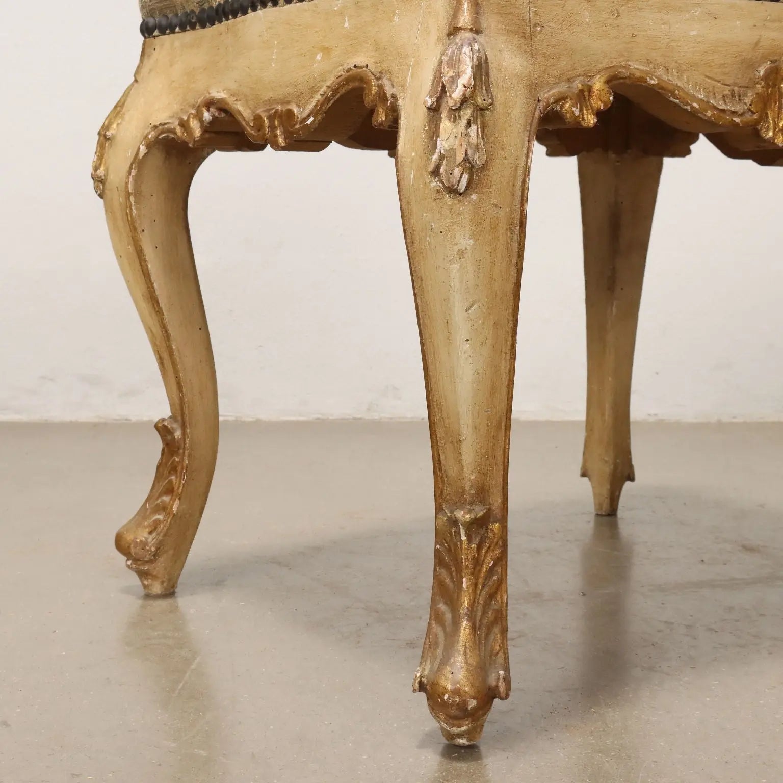 Pair of Barocchetto Poufs Italy Late 19th Century