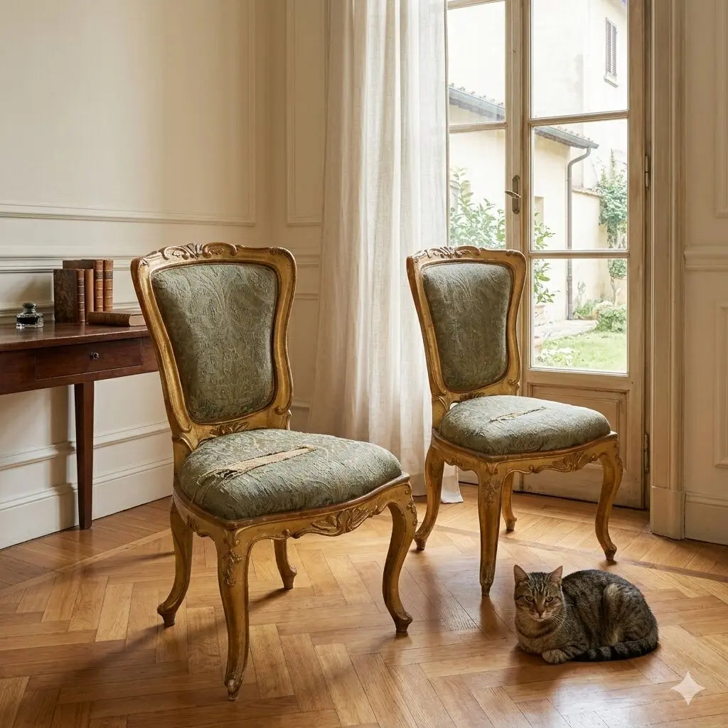 Italian Barocchetto Chairs Late 19th Century