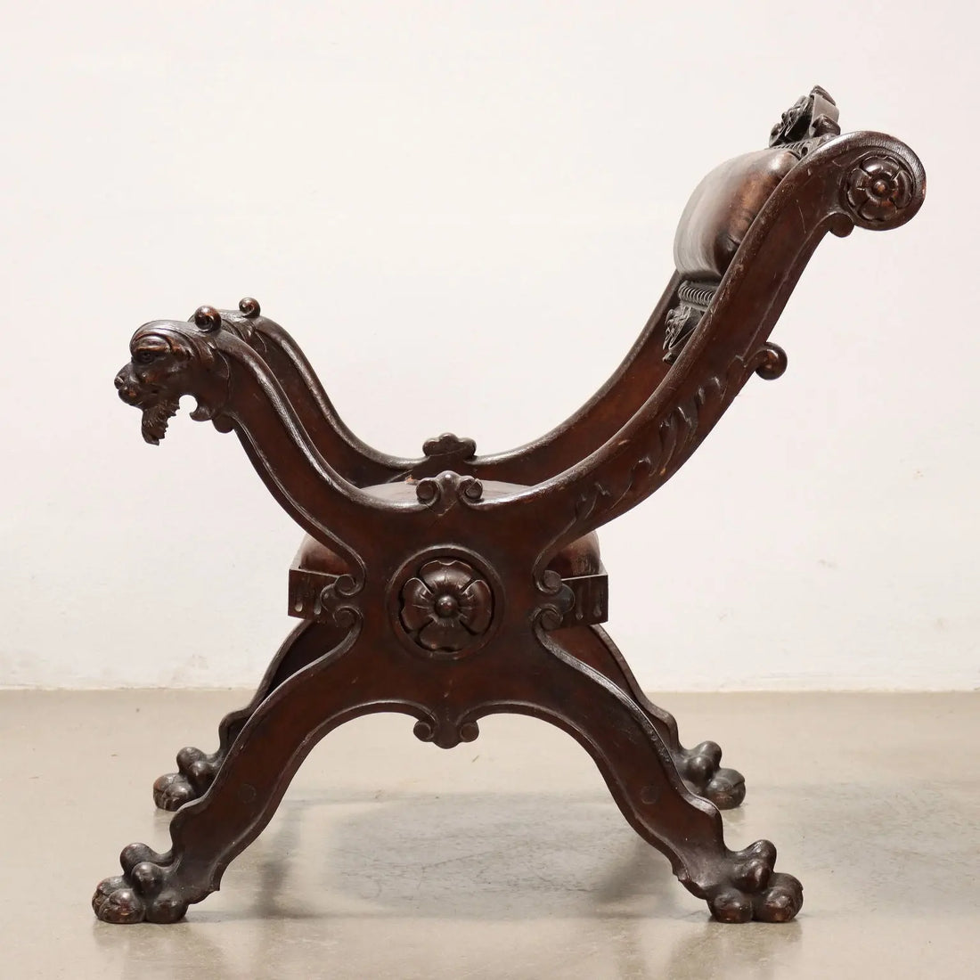 Neo-Renaissance Seating with Leather Details
