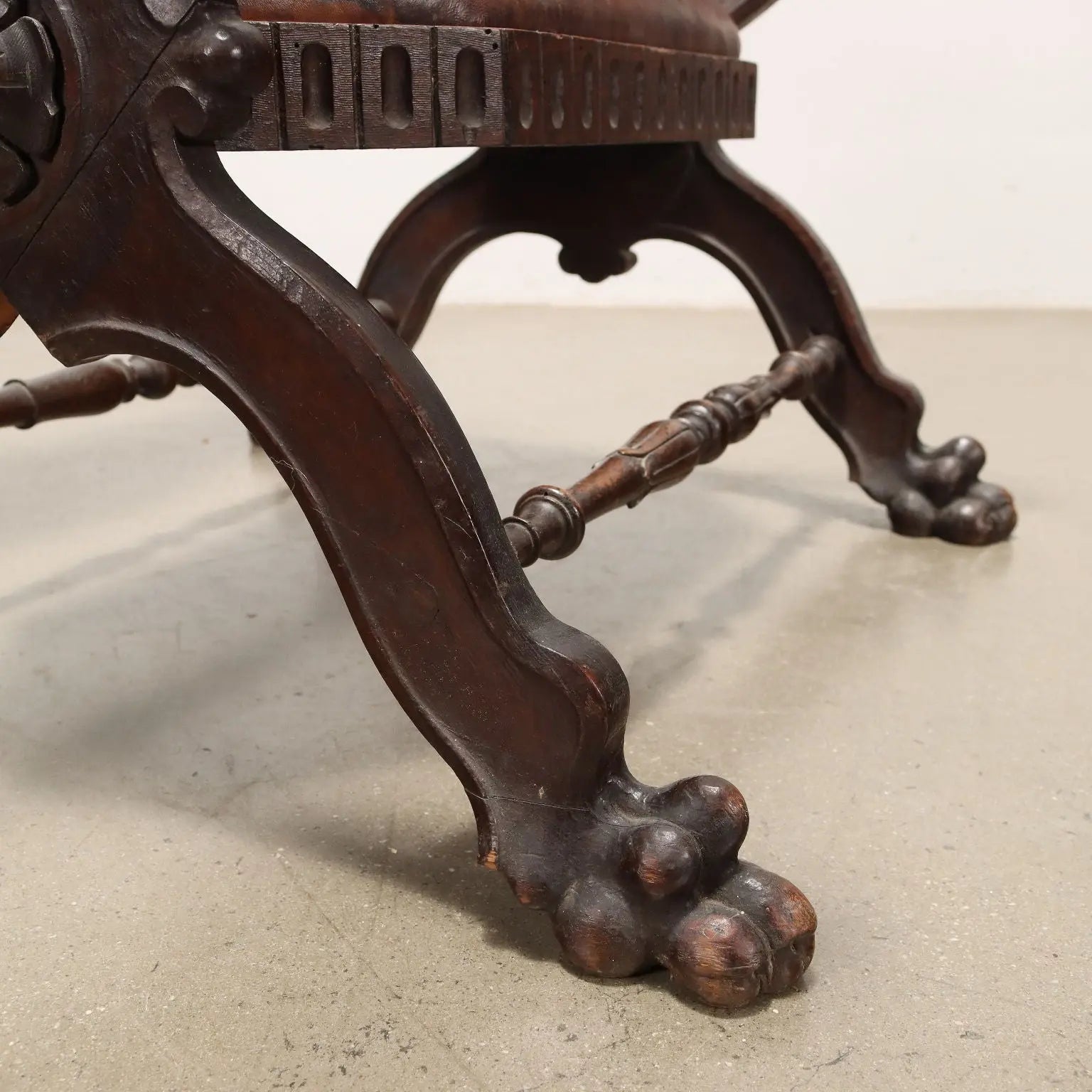 Neo-Renaissance Seating with Leather Details