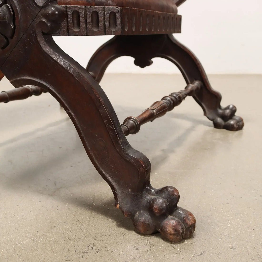 Neo-Renaissance Seating with Leather Details