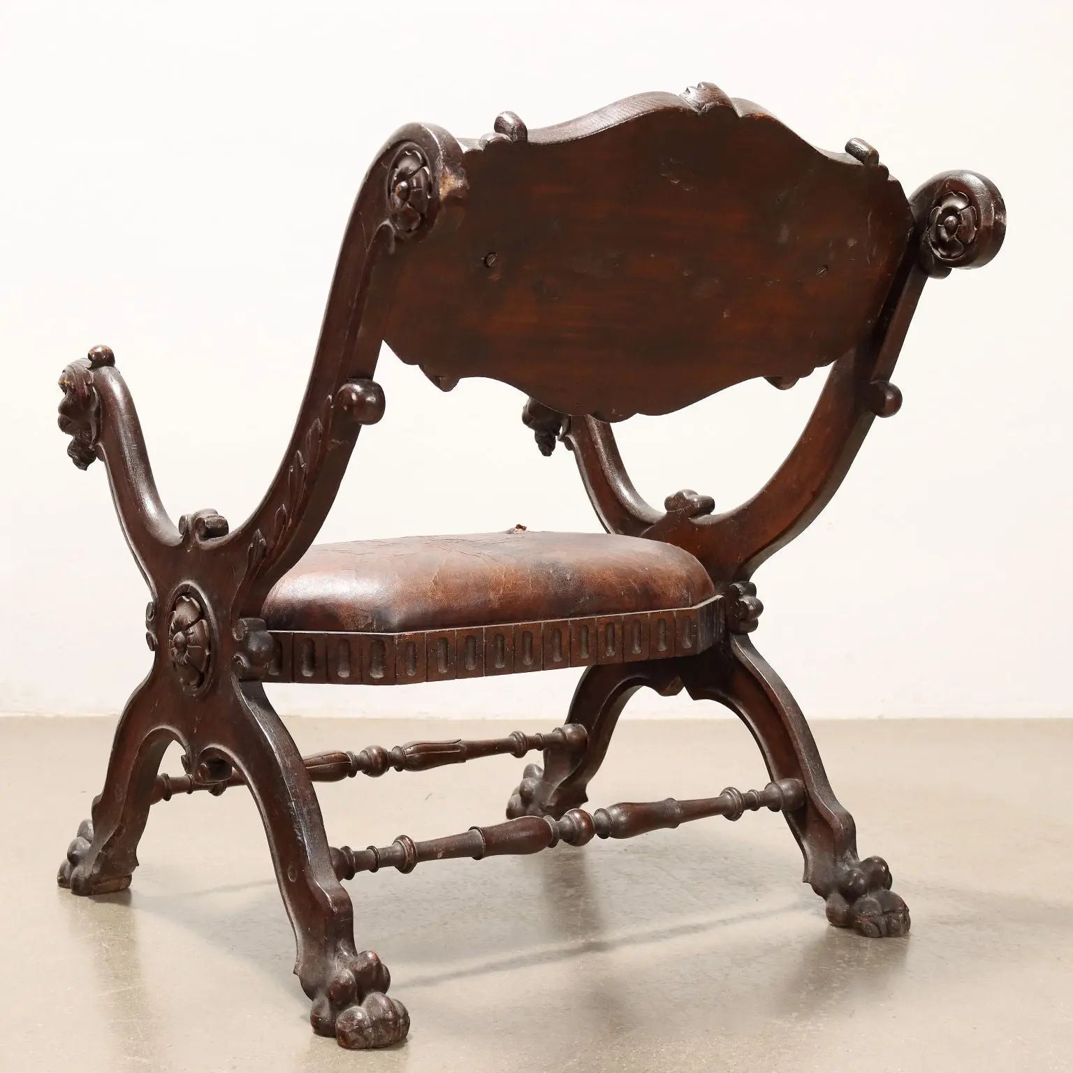 Neo-Renaissance Seating with Leather Details