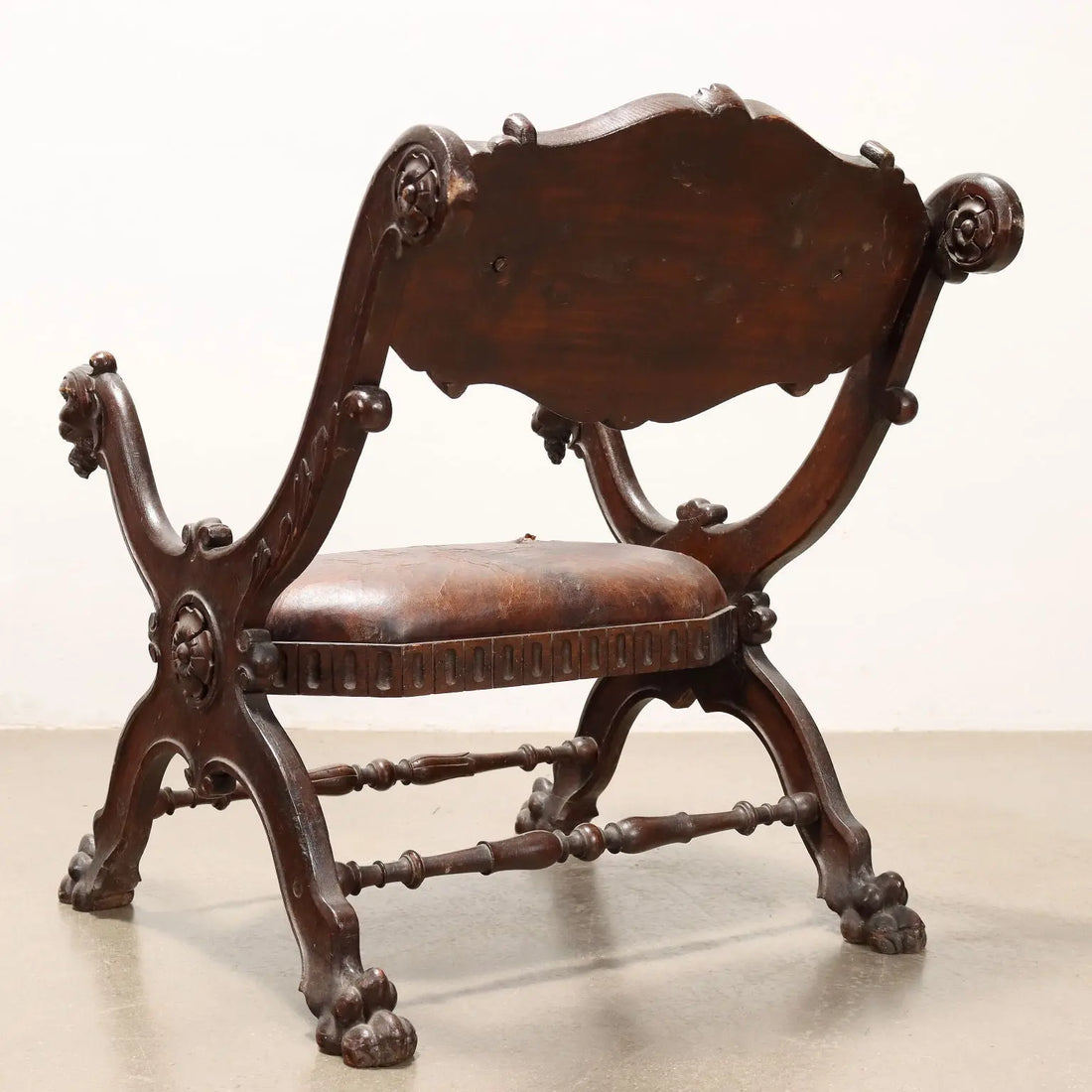Neo-Renaissance Seating with Leather Details