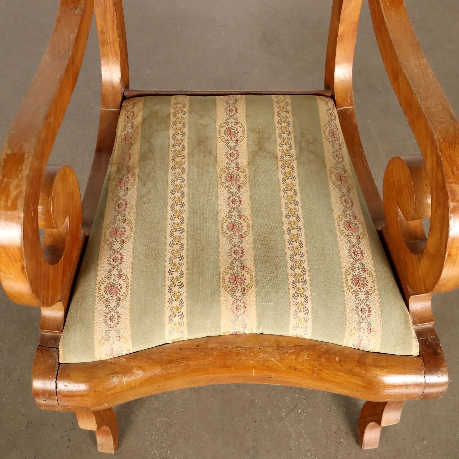 Antique Louis Philippe Armchair Cherrywood Italy XIX Century - Italy, Mid XIX Century | Antiques | Seating