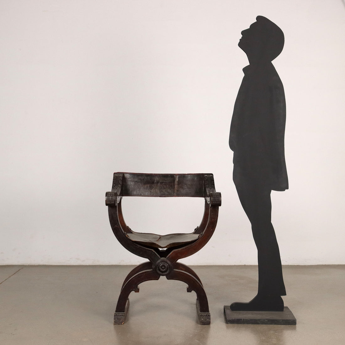 Antique Neo-Renaissance Chair Walnut Leather XIX Century - Italy, Late XIX - Early XX Century | Antiques  Seating