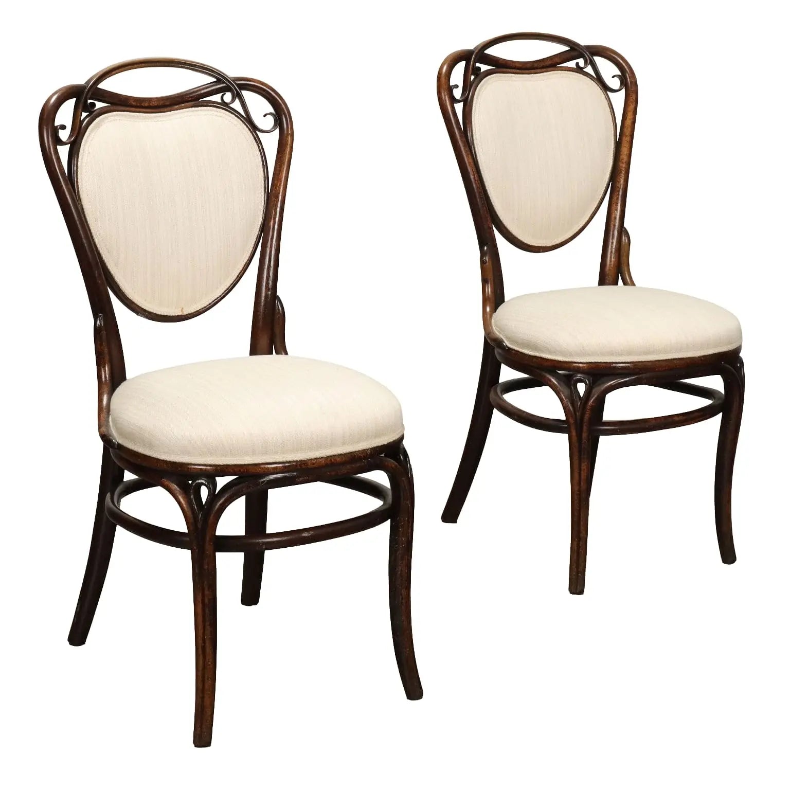 Pair of Thonet Chairs in Bent Beech - 19th Century