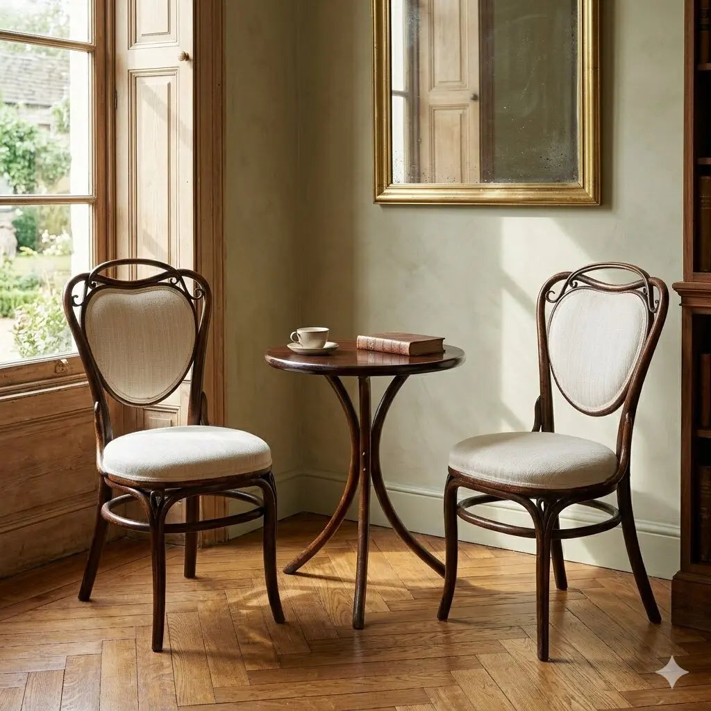 Pair of Thonet Chairs in Bent Beech - 19th Century