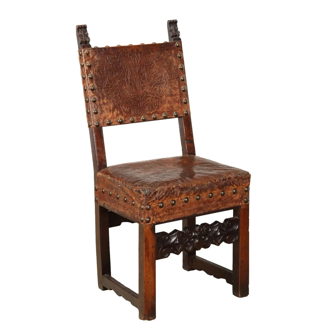 Antique Baroque Chair Carved Walnut Italy XVIII Century - Nothern Italy, Early XVIII Century | Antiques | Seating