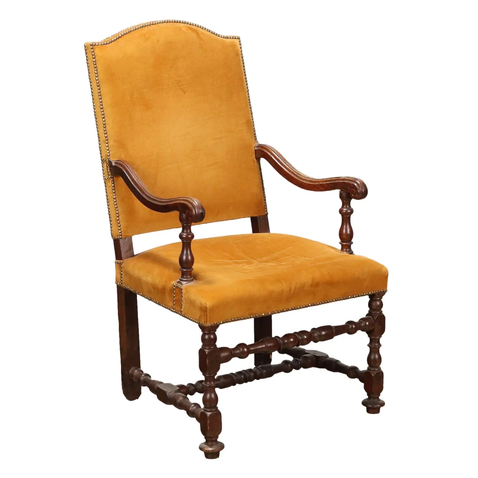 Antique Baroque Armchair Walnut Italy XVIII Century - Italy, Early XVIII Century | Antiques | Seating