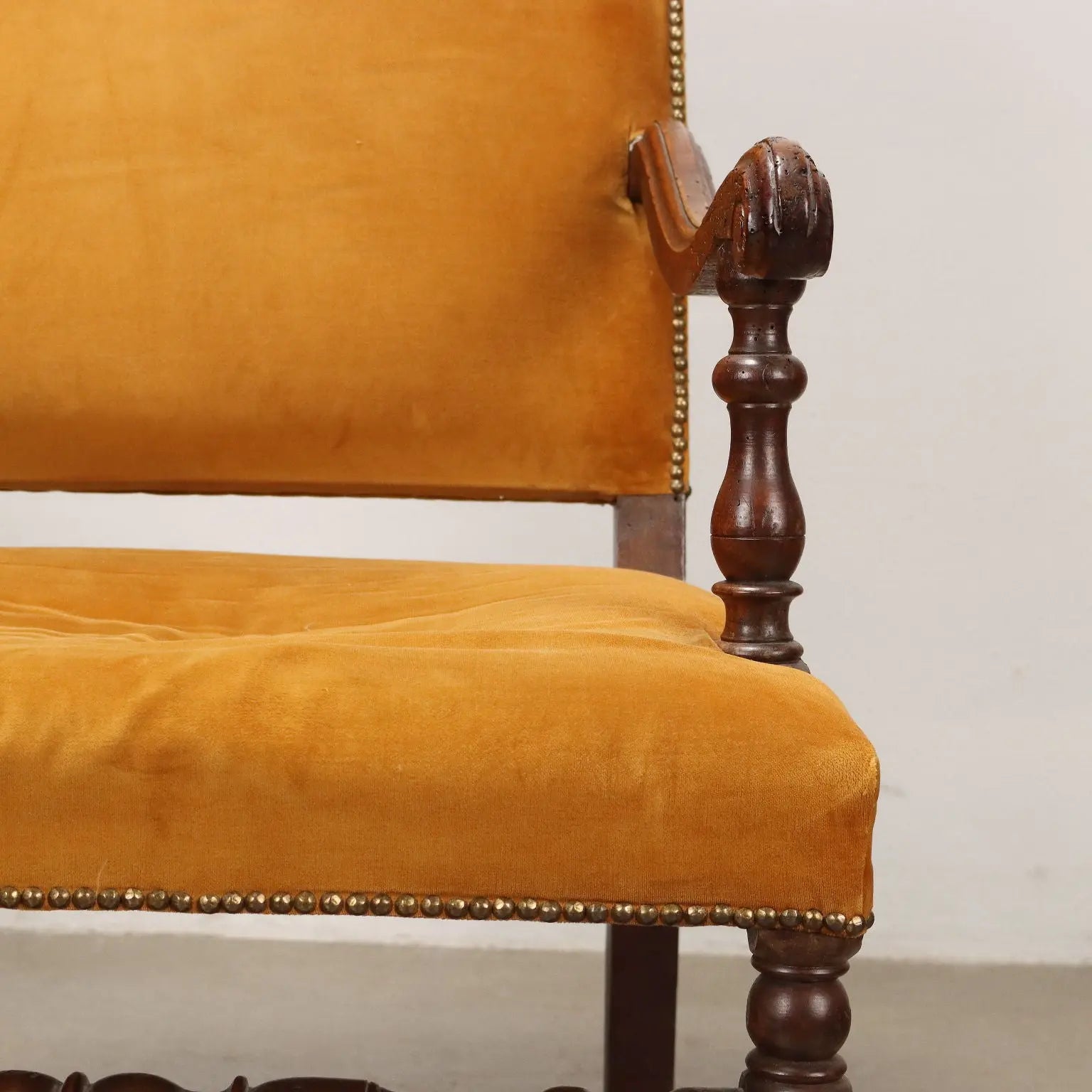 Antique Baroque Armchair Walnut Italy XVIII Century - Italy, Early XVIII Century | Antiques | Seating
