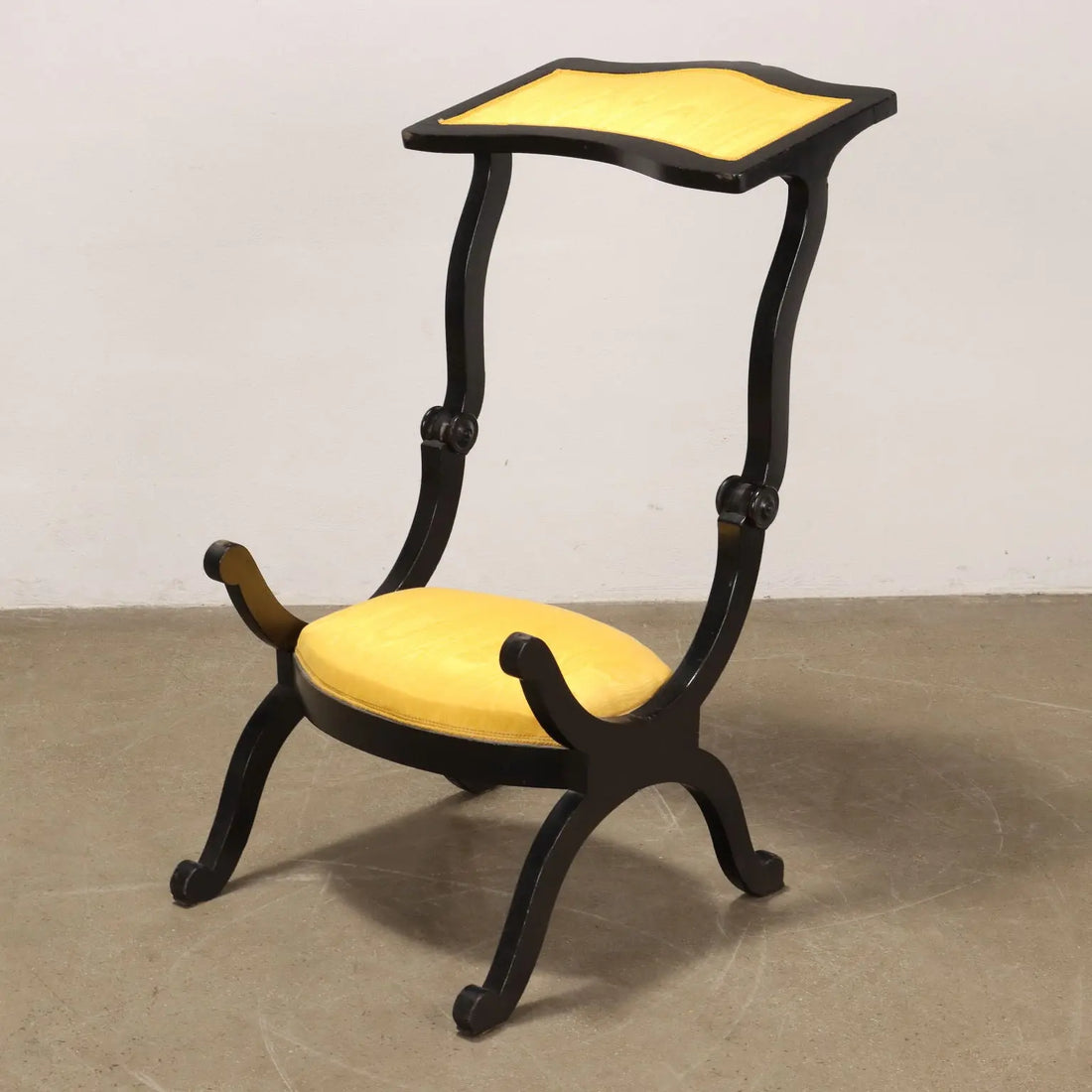 Antique Armchair Convertible in a Kneeler Wood XIX-XX Century - Italy, XIX-XX Century | Antiques | Seating