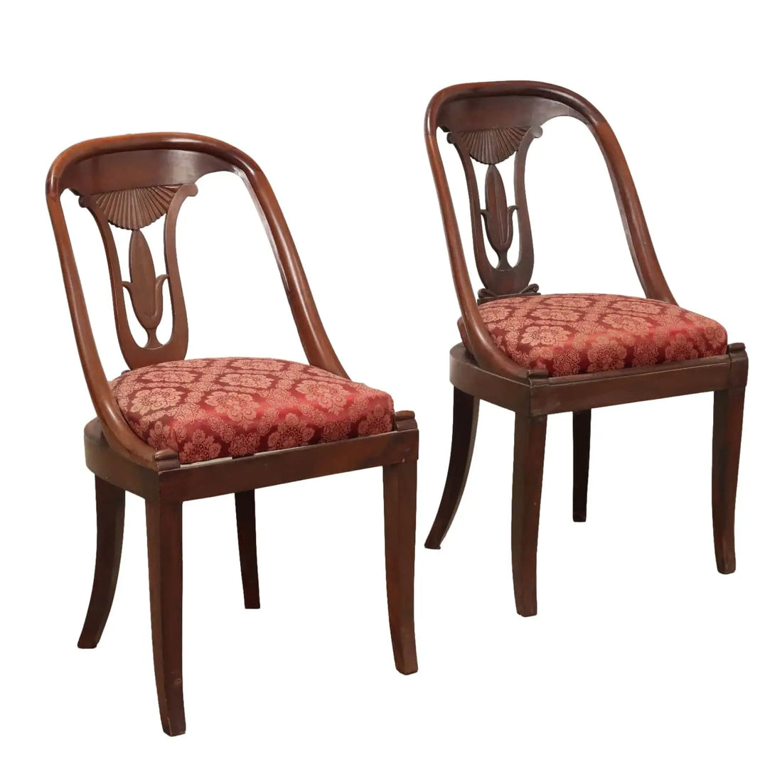 Pair of Gondola Chairs - Italy 19th Century