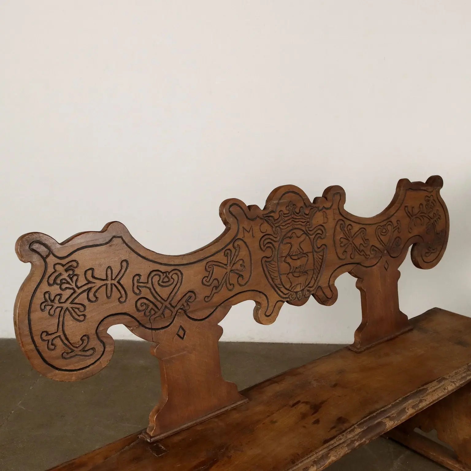 Antique Baroque Bench Walnut Italy XVIII Century - Italy, Early XVIII Century | Antiques | Seating