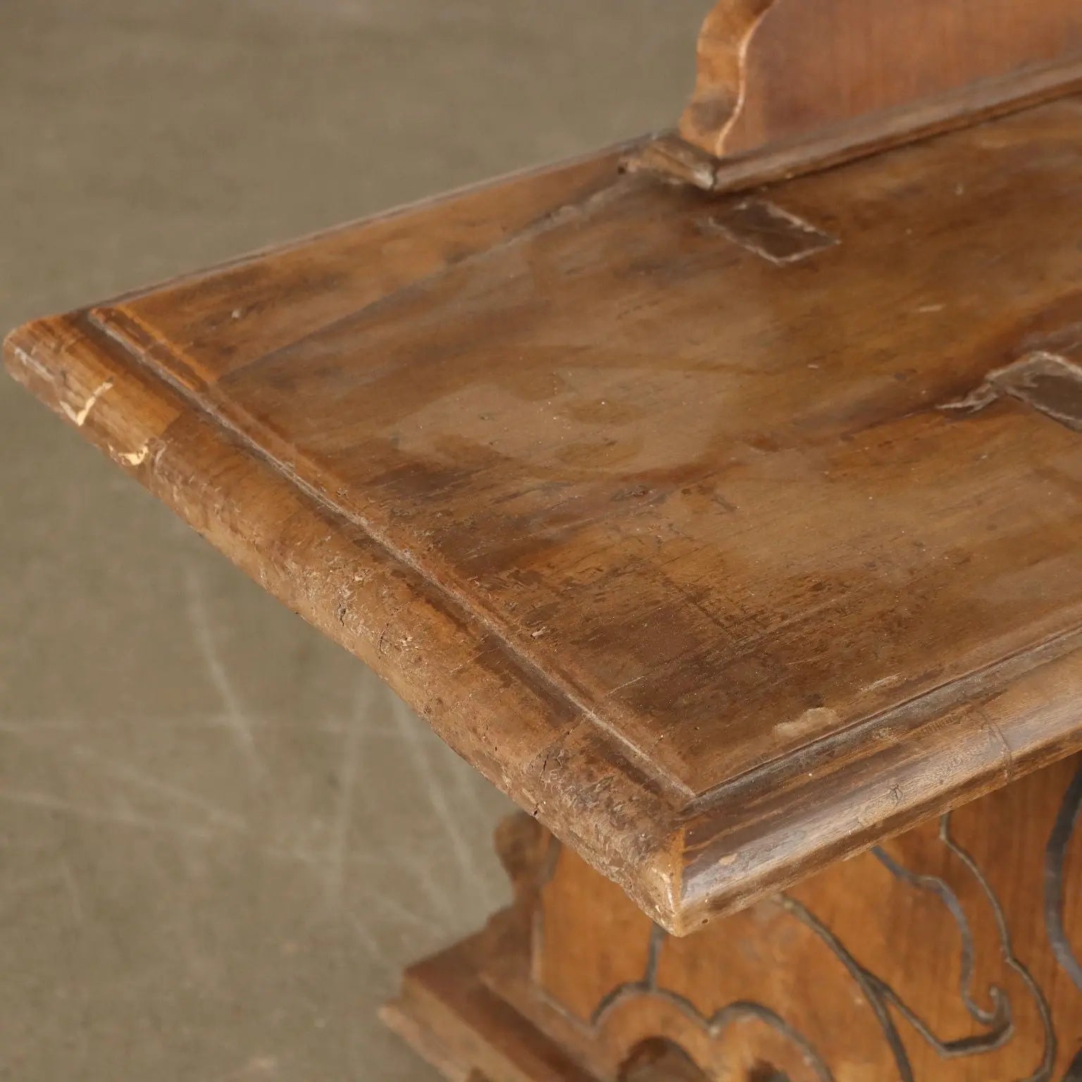 Antique Baroque Bench Walnut Italy XVIII Century - Italy, Early XVIII Century | Antiques | Seating