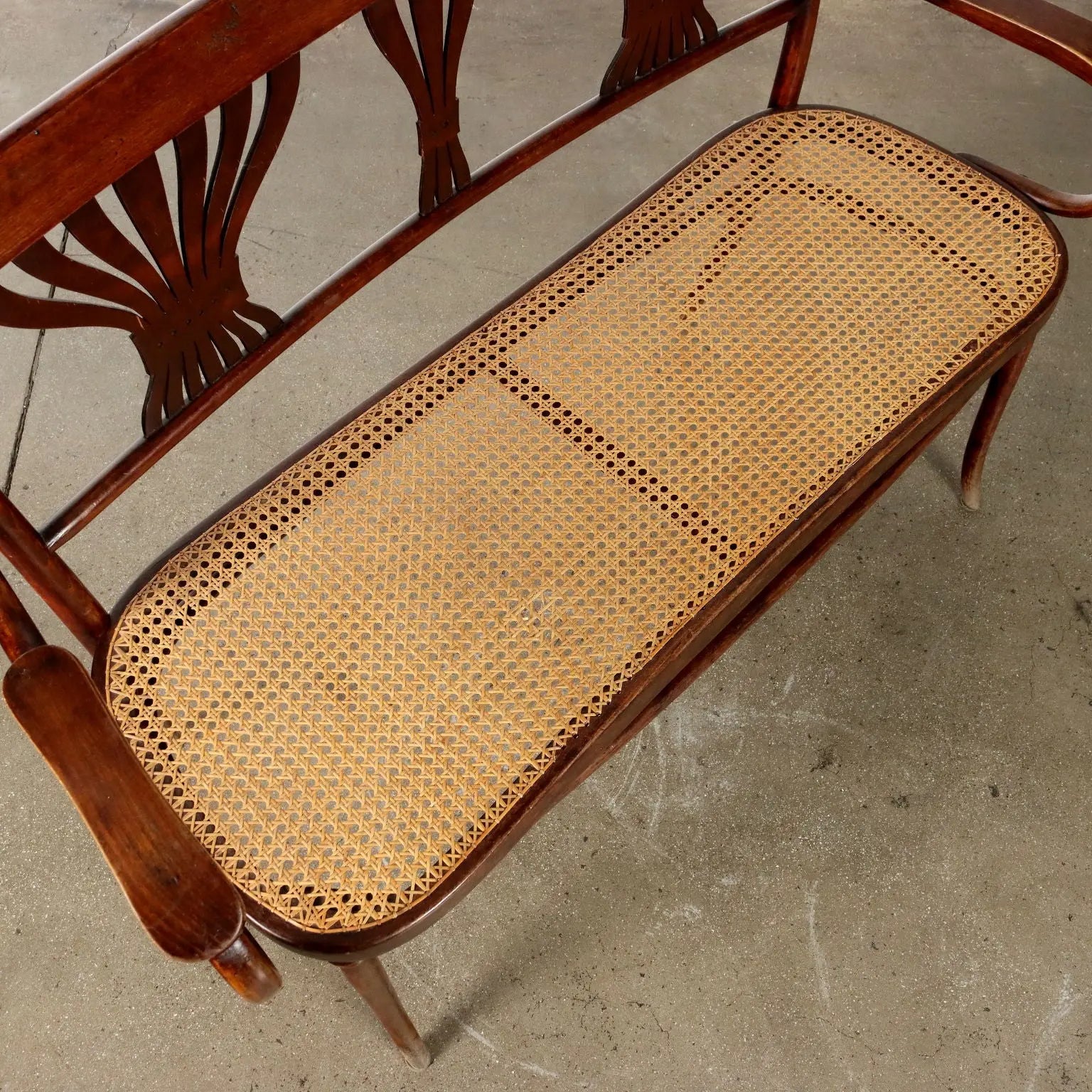 Antique Sofa Thonet Style Art Nouveau Beech Austria XX Century - Thonet type sofa | Antiques | Seating