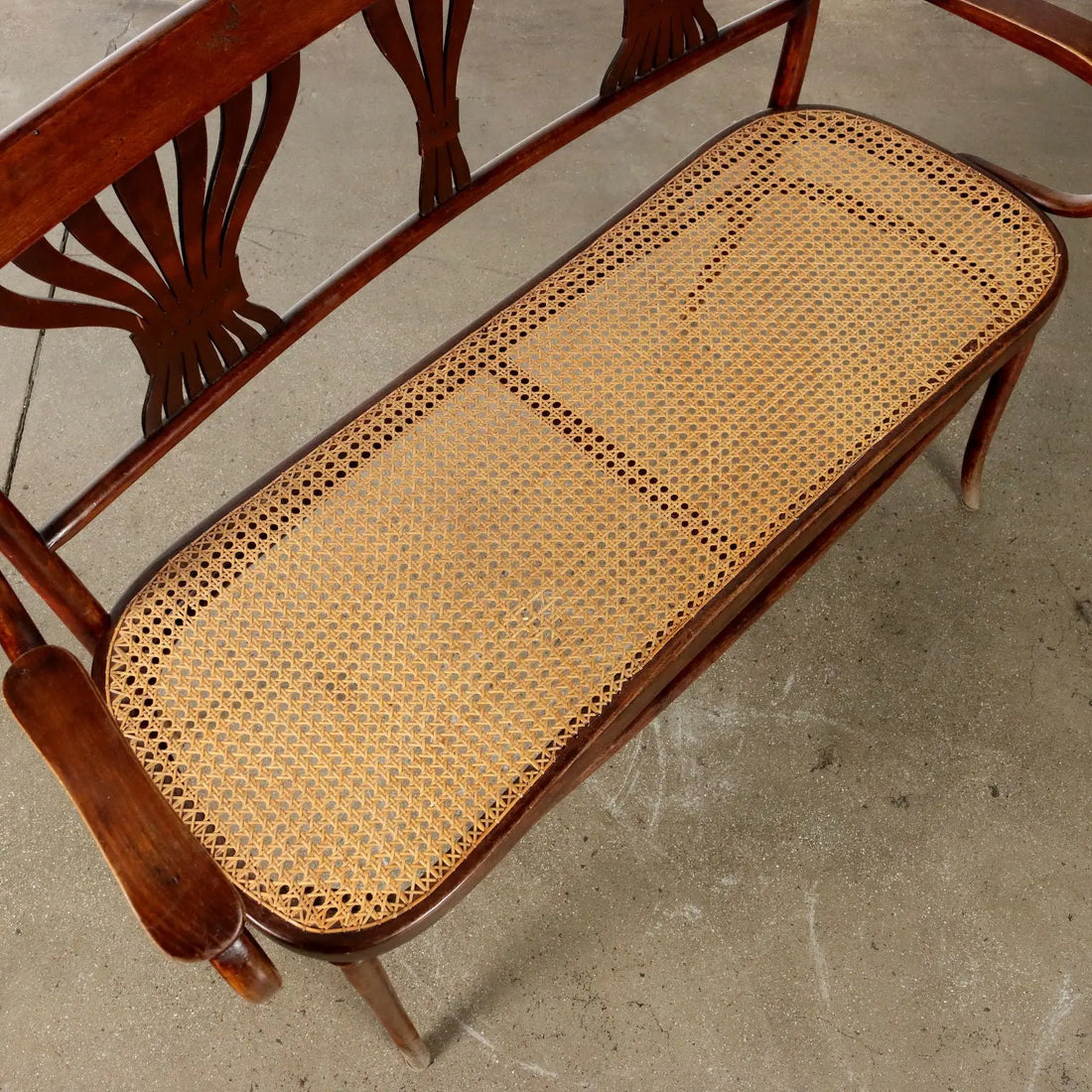 Antique Sofa Thonet Style Art Nouveau Beech Austria XX Century - Thonet type sofa | Antiques | Seating