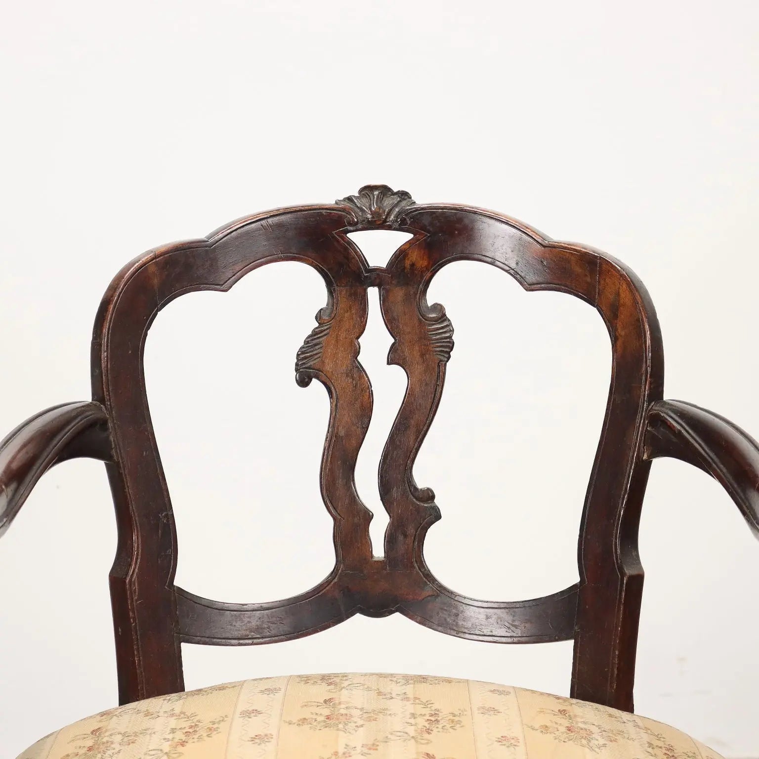 Antique Armchair Baroque Style Walnut Italy XX Century - Armchair | Antiques | Seating