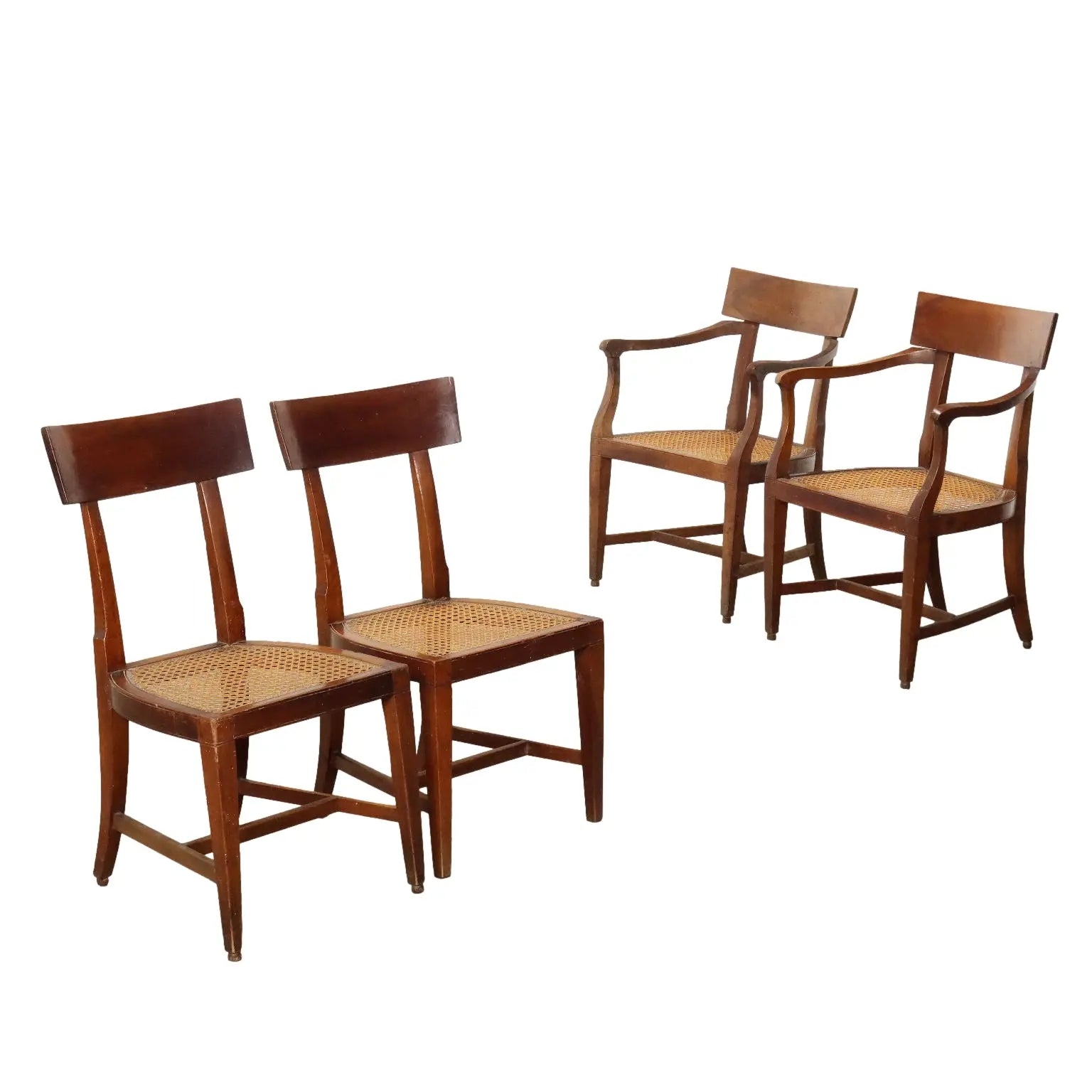 Directorate Chairs and Armchairs in Walnut - Late 17th Century