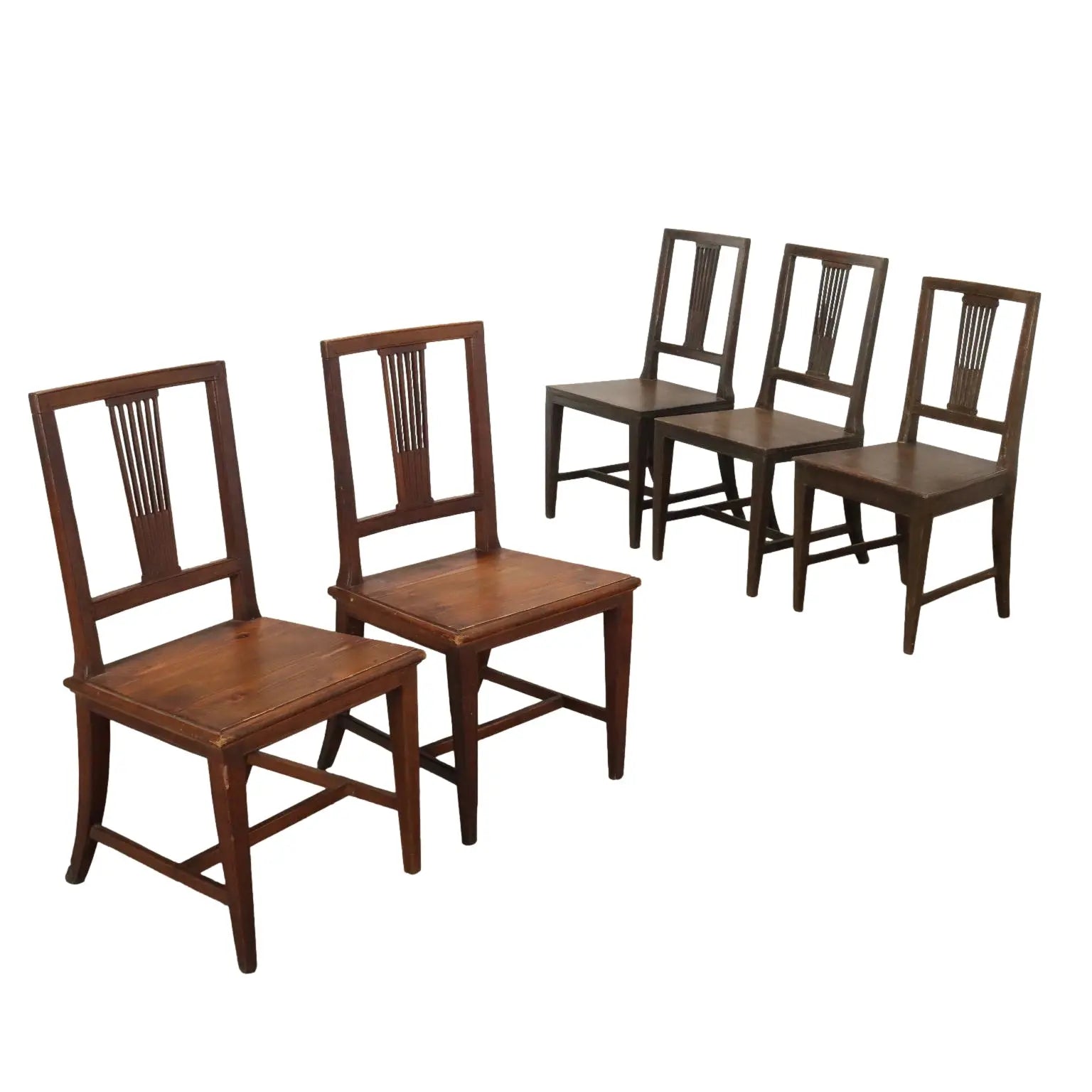 Antique Chairs Directoire Walnut Restorations Italy XIX Century - Italy, XIX Century | Antiques | Seating