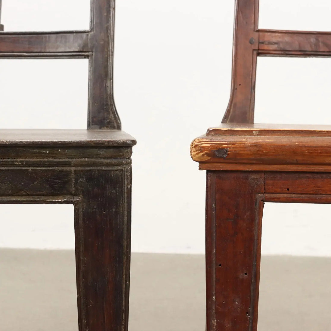 Antique Chairs Directoire Walnut Restorations Italy XIX Century - Italy, XIX Century | Antiques | Seating