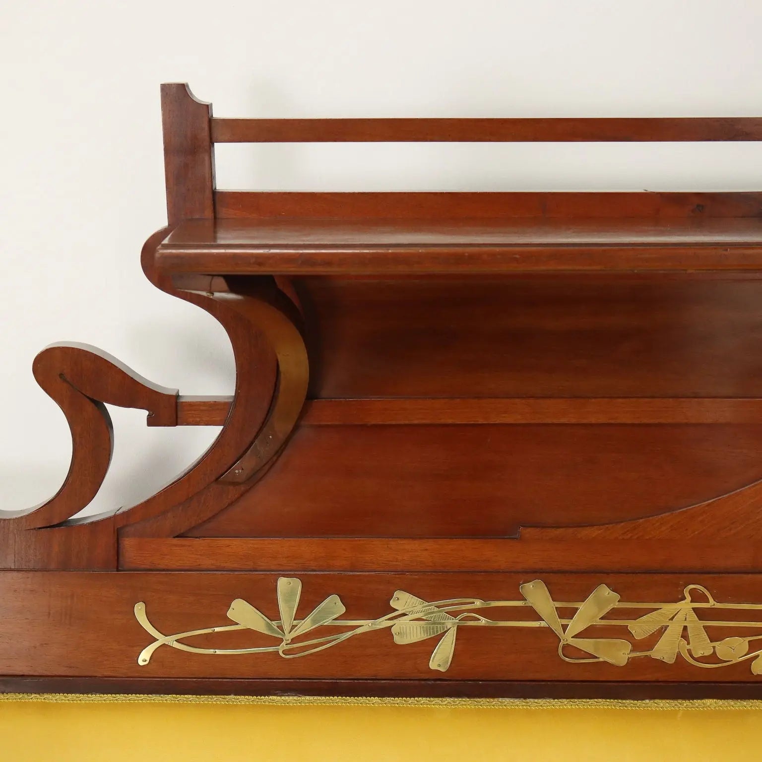 Antique Corner Sofa Art Nouveau Mahogany Oak XIX Century - Italy, Late XIX - Early XX Century | Antiques | Seating