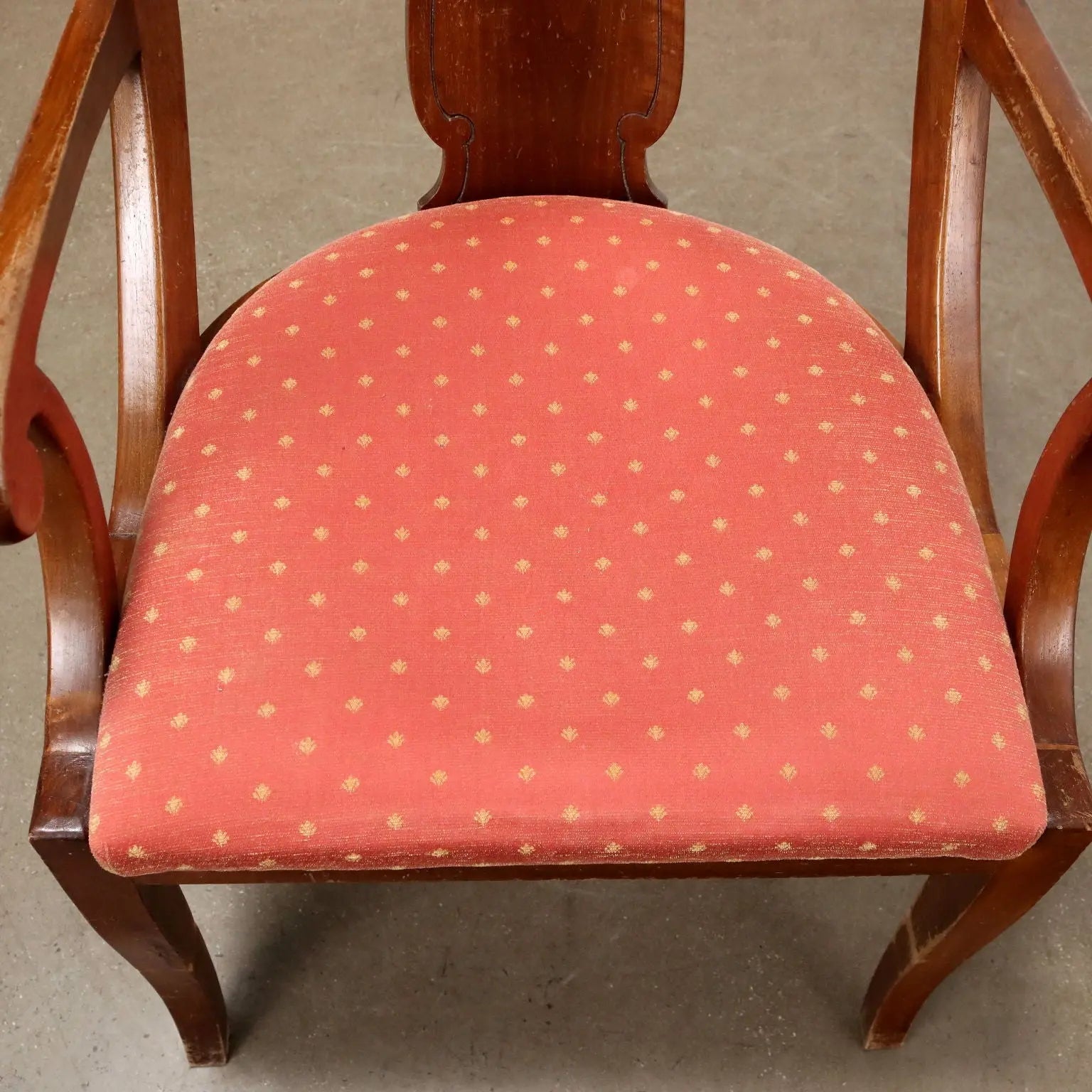 Antique Armchair Walnut Fabric with Footrest XIX Century - Italy, XX Century | Antiques | Seating