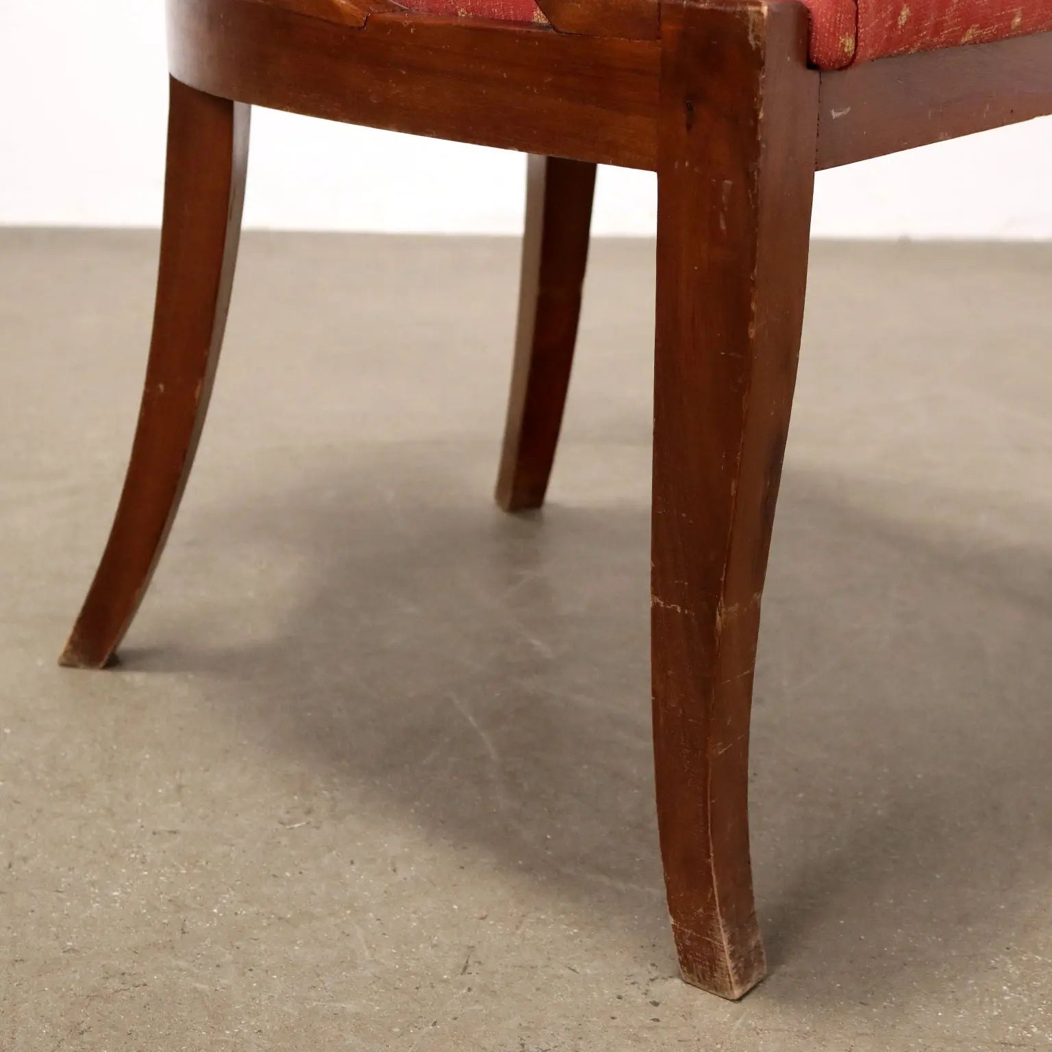 Antique Armchair Walnut Fabric with Footrest XIX Century - Italy, XX Century | Antiques | Seating