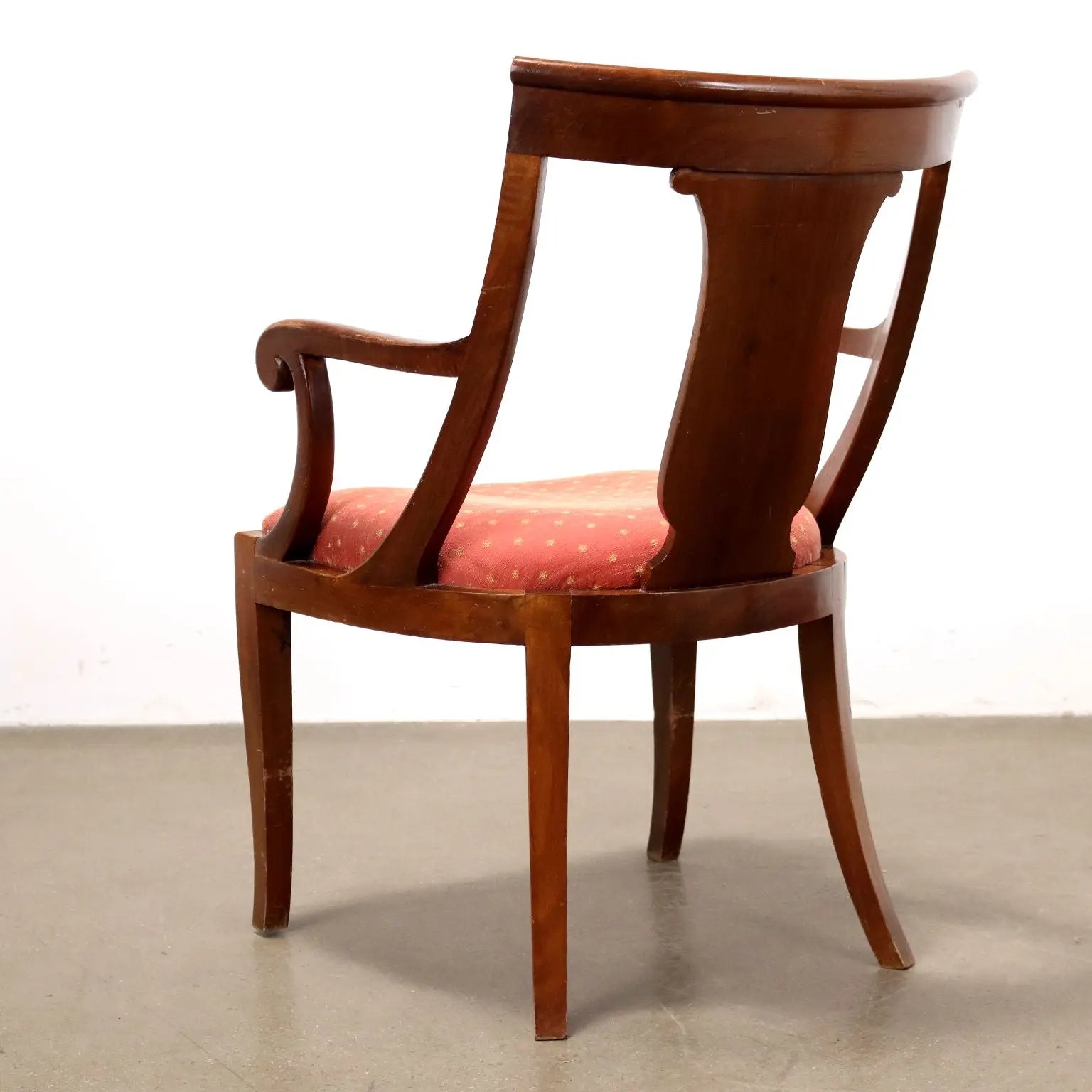 Antique Armchair Walnut Fabric with Footrest XIX Century - Italy, XX Century | Antiques | Seating