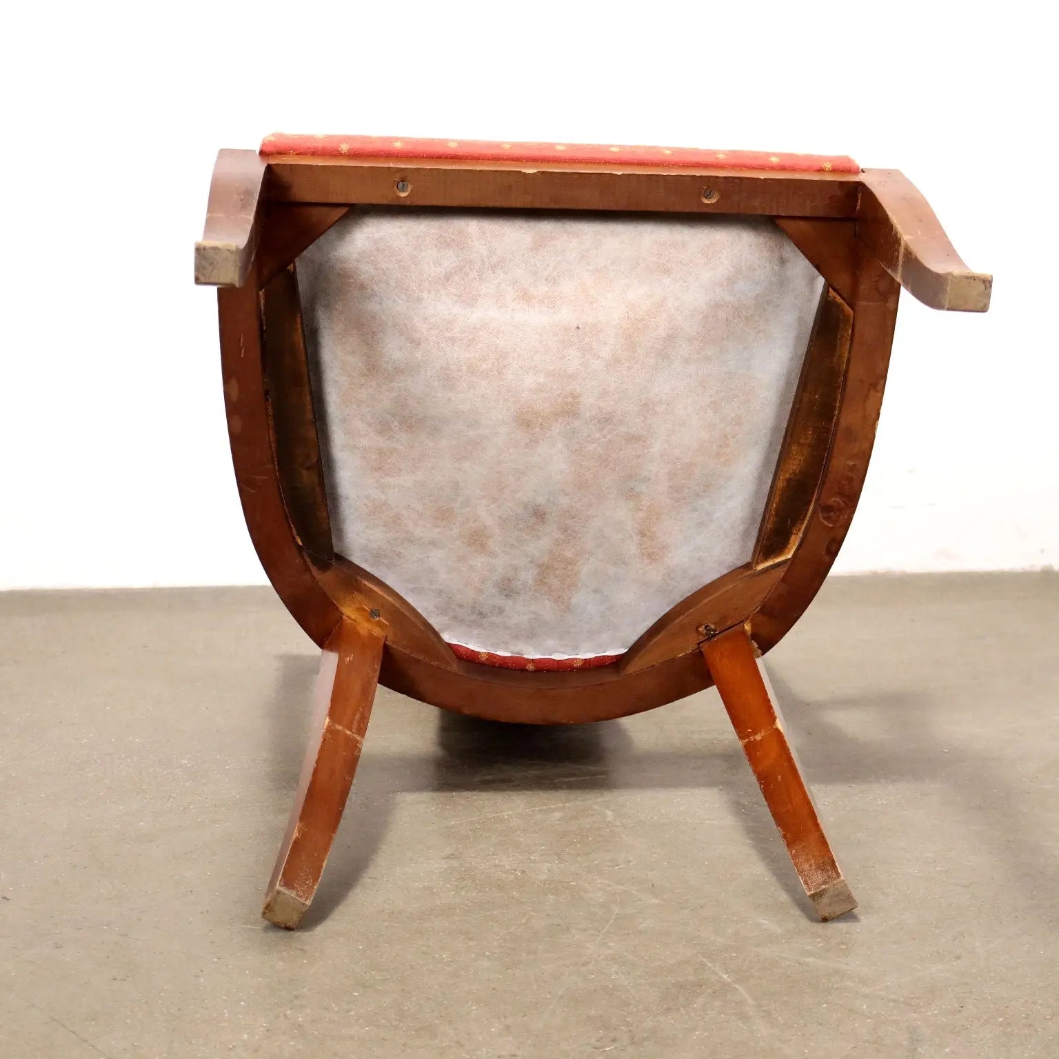 Antique Armchair Walnut Fabric with Footrest XIX Century - Italy, XX Century | Antiques | Seating