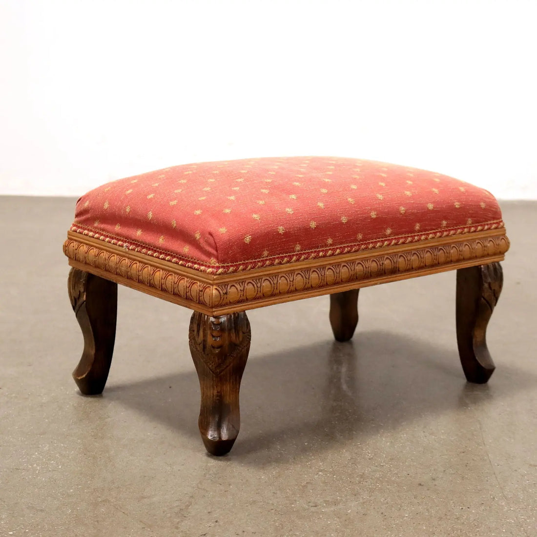 Antique Armchair Walnut Fabric with Footrest XIX Century - Italy, XX Century | Antiques | Seating