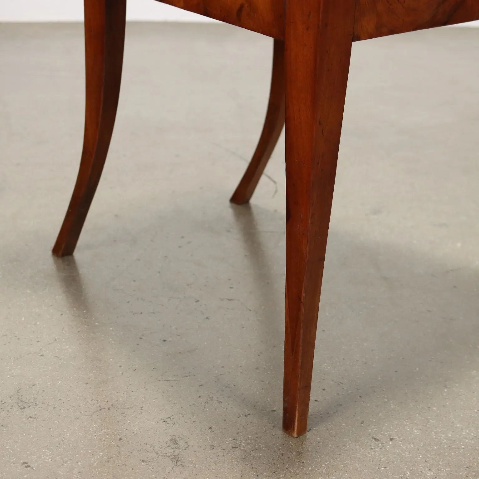 Pair of Empire Walnut Chairs - Austria 19th Century