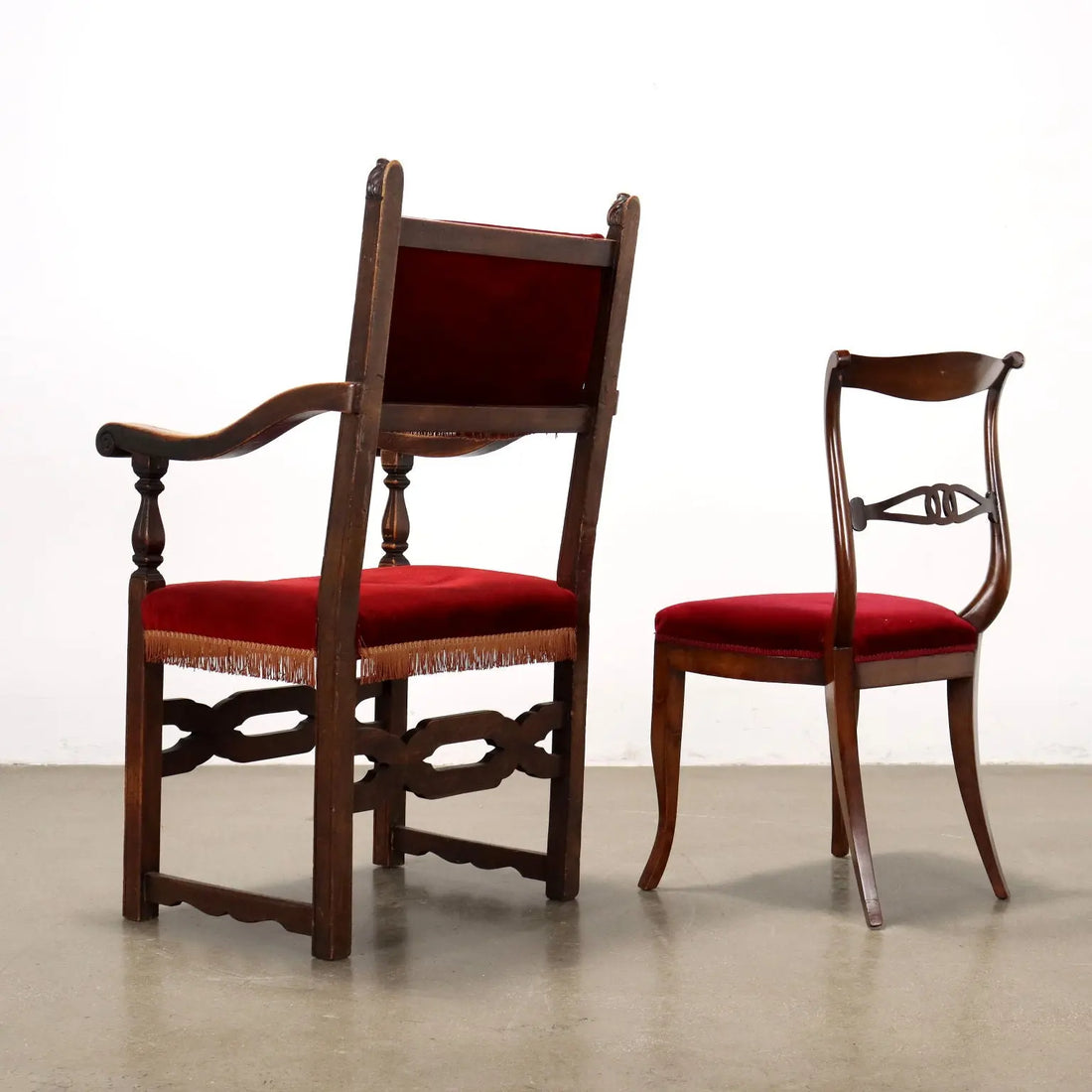Neorenaissance High Chair and Rococo Chairs