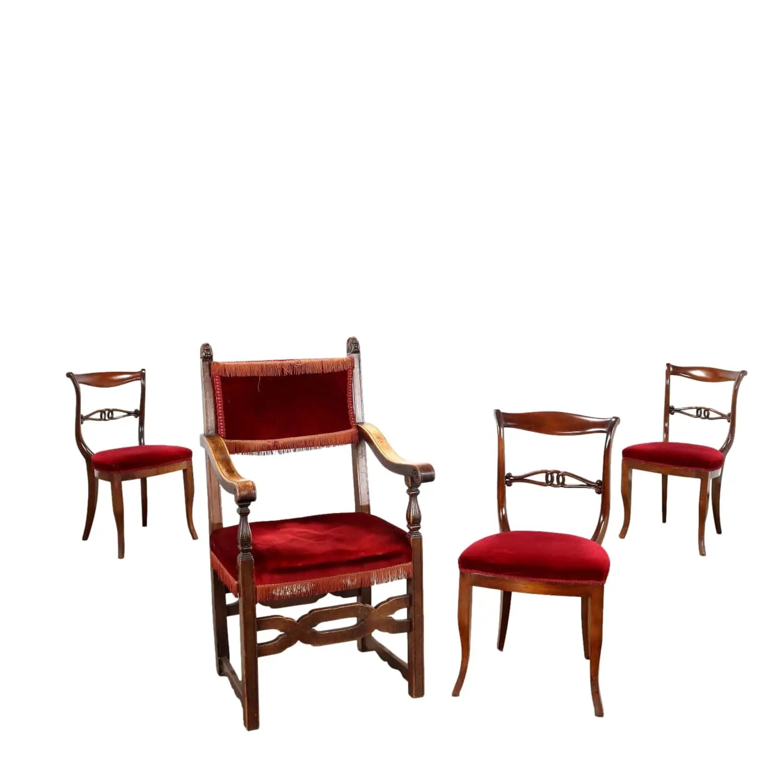Neorenaissance High Chair and Rococo Chairs