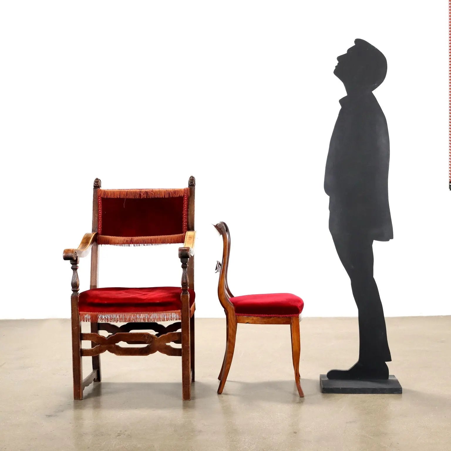 Neorenaissance High Chair and Rococo Chairs