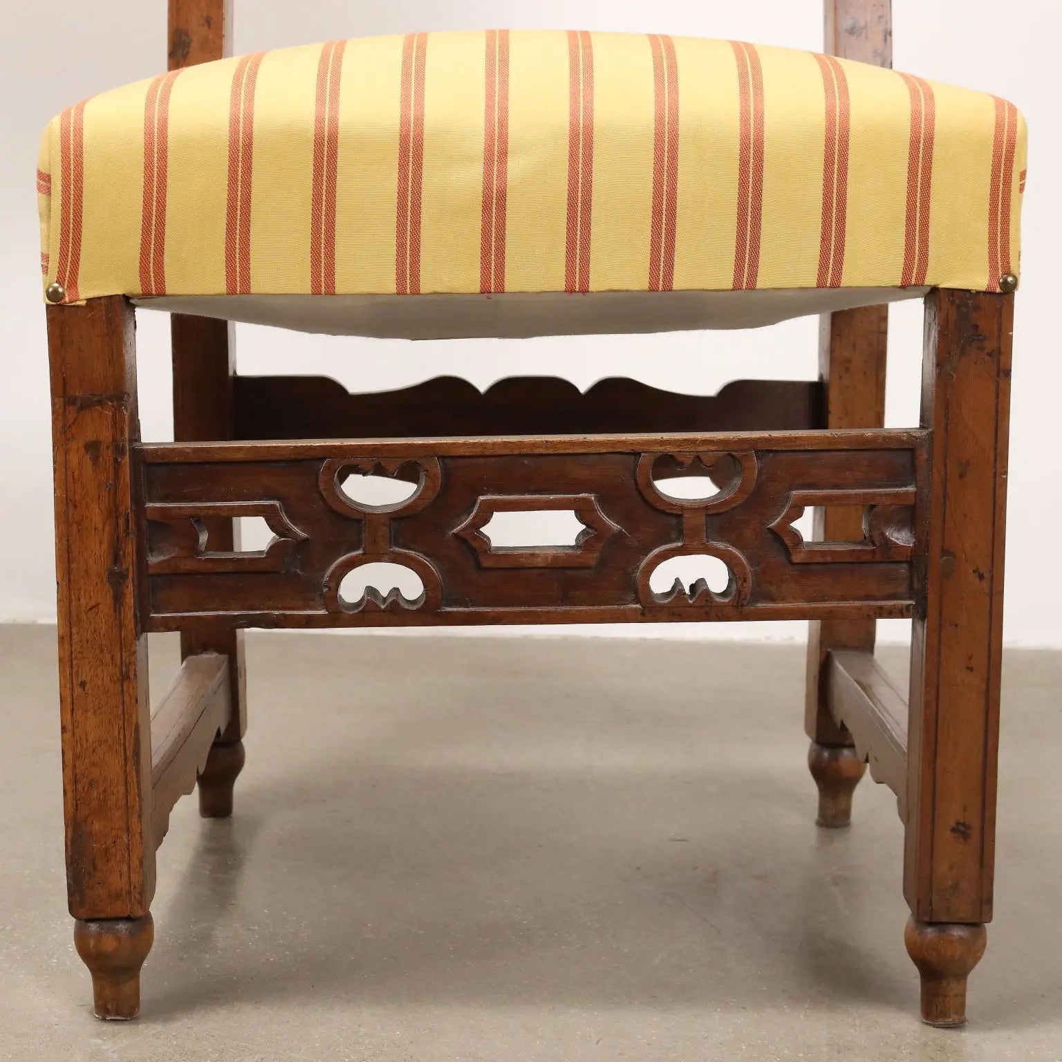 Antique Baroque Armchairs Walnut Fabric Italy XVII-XVIII Century - Italy | Antiques | Seating