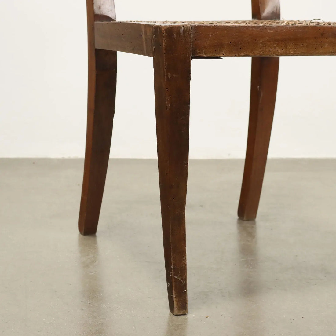 Antique Chairs Directoire Walnut Vienna Straw To be Restored '700 - Italy, Late XVIII Century | Antiques | Seating