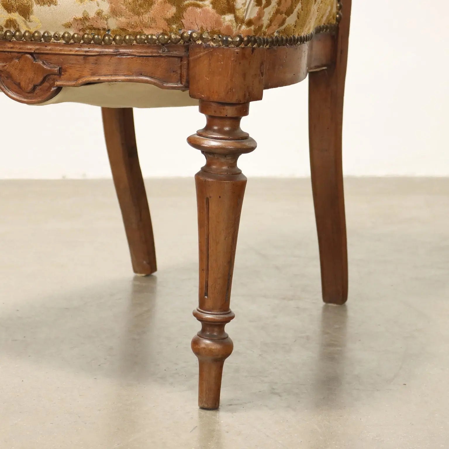 Antique Chairs Umbertino Walnut Padded Seat Italy XIX Century - Italy, Late XIX Century | Antiques | Seating