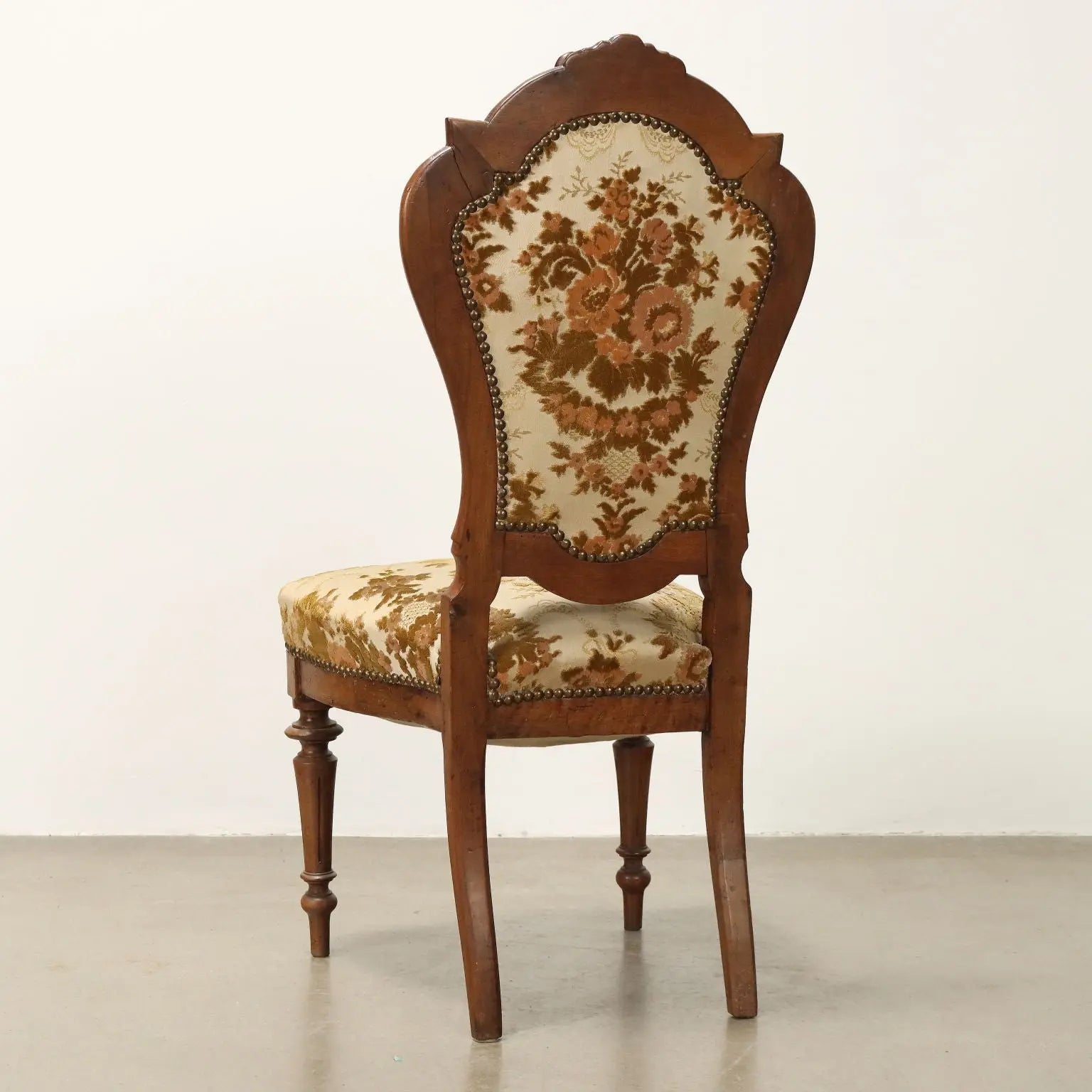 Antique Chairs Umbertino Walnut Padded Seat Italy XIX Century - Italy, Late XIX Century | Antiques | Seating