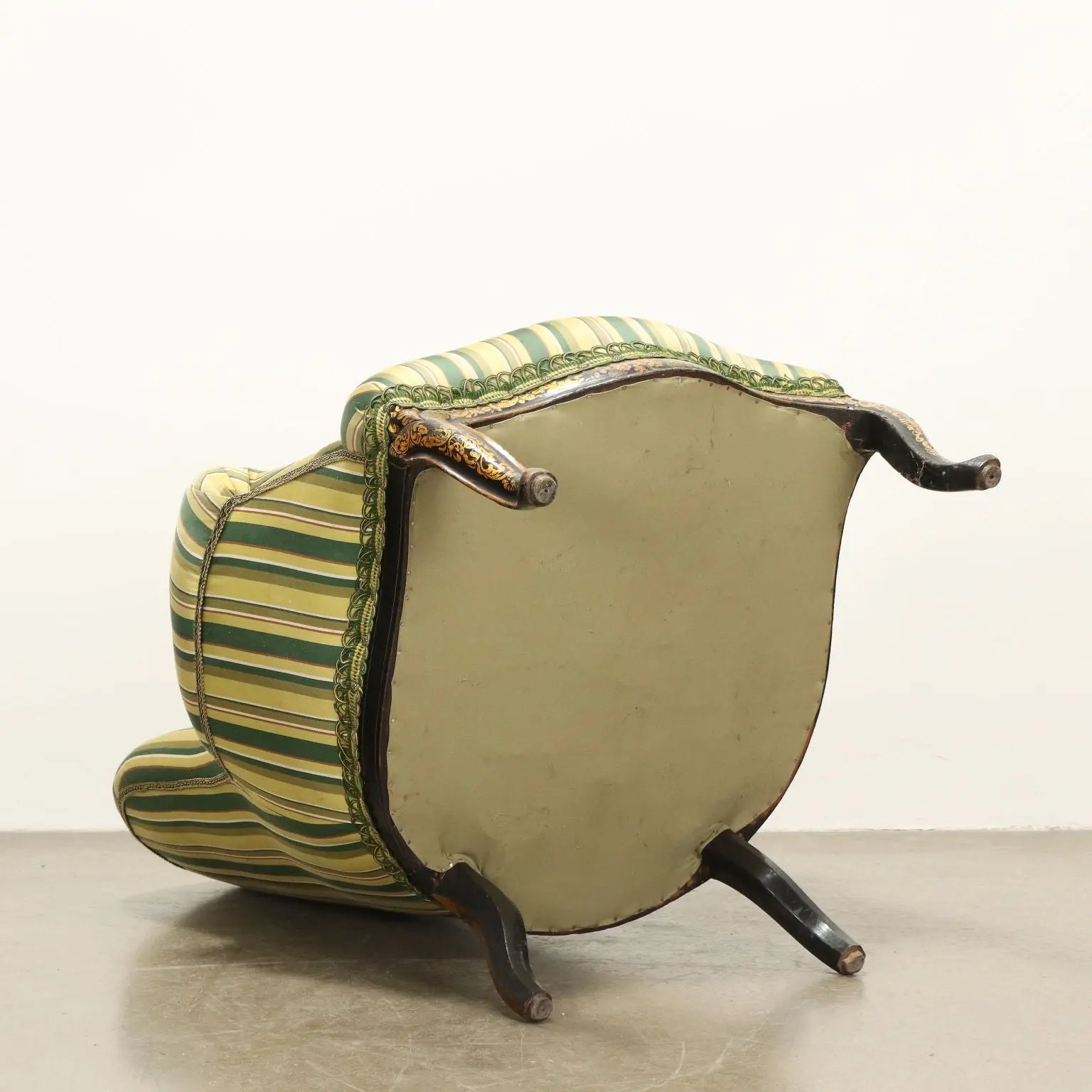 Antique Armchair Lacquered Wood Padding Italy Late XIX Century - Italy | Antiques | Seating