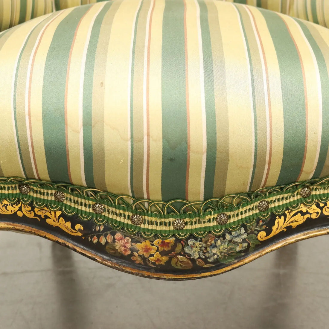 Antique Armchair Lacquered Wood Padding Italy Late XIX Century - Italy | Antiques | Seating