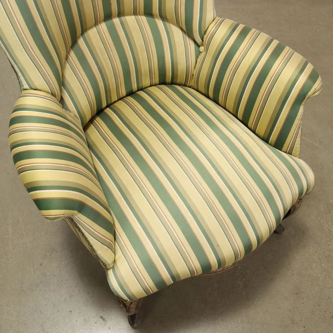 Antique Armchair Lacquered Wood Padding Italy Late XIX Century - Italy | Antiques | Seating
